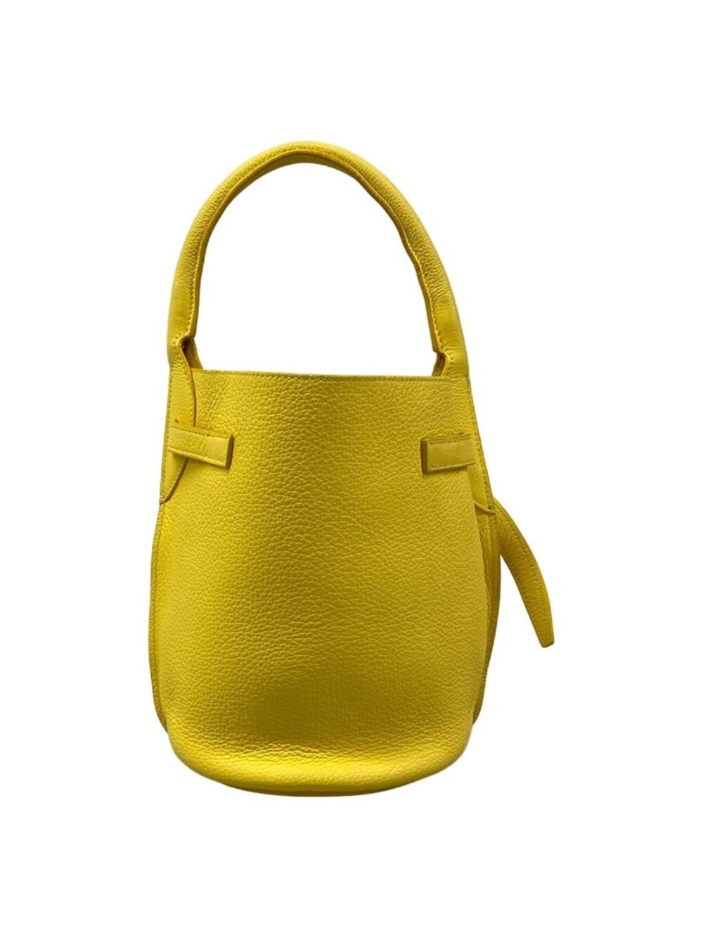 Celine Handbag Big Bag Bucket Nano Yellow Leather - Picture 3 of 15